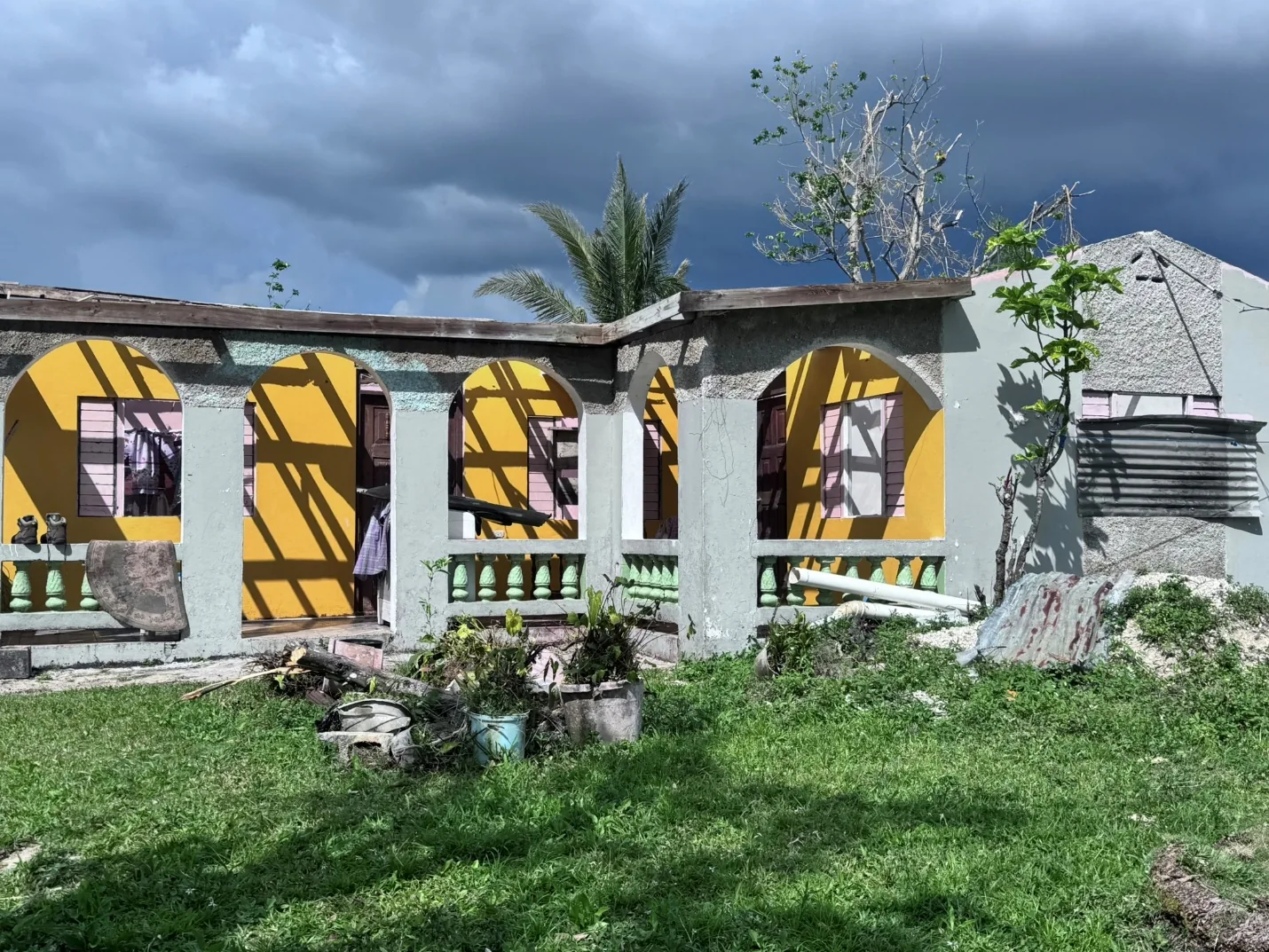 A home damaged by Hurricane Melissa in Jamaica