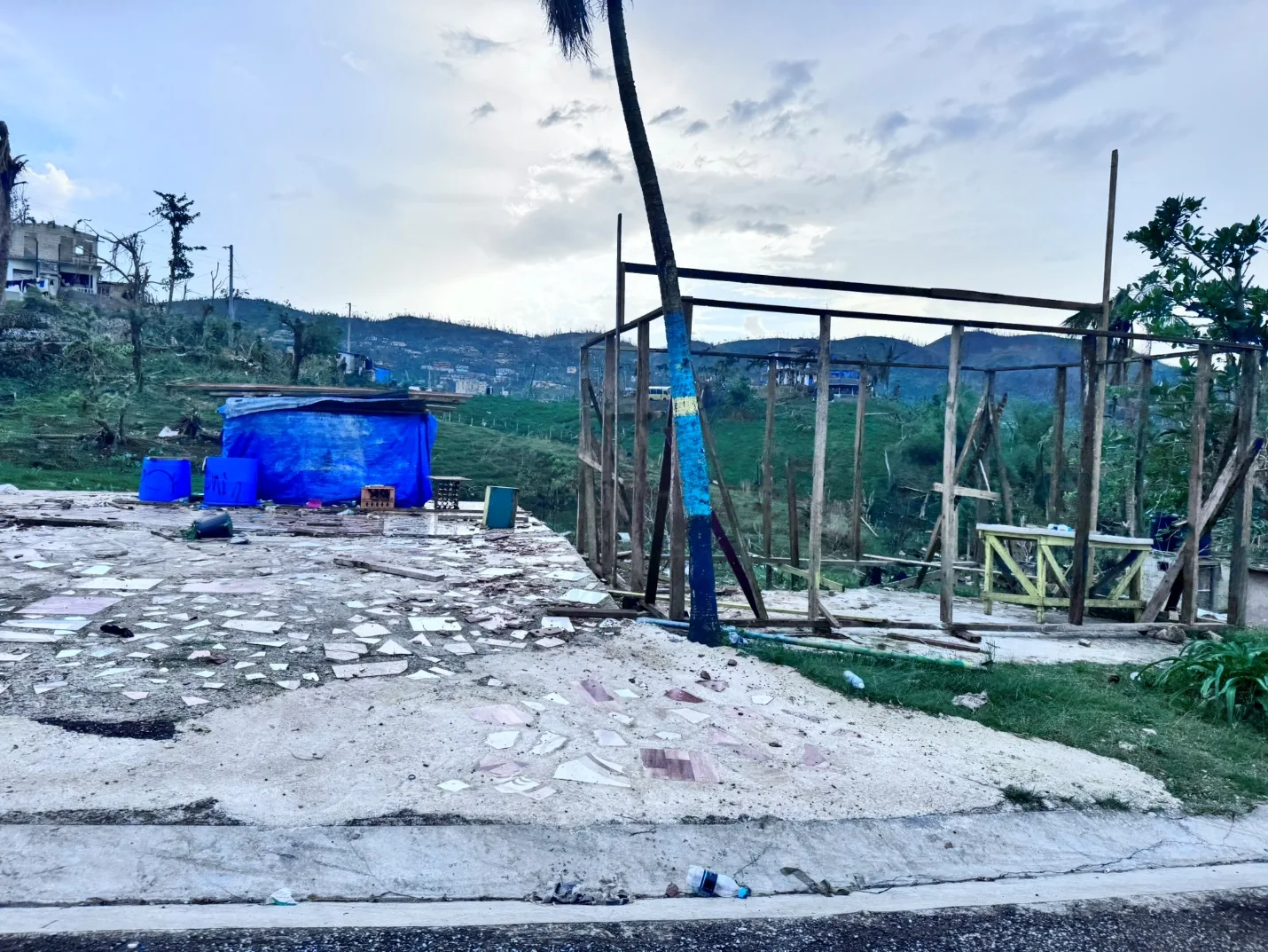 A home destroyed by Hurricane Melissa in Jamaica